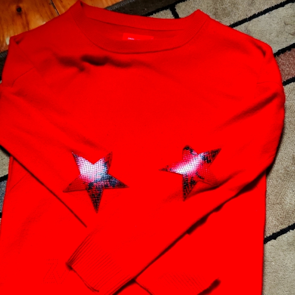 Zadig & Voltaire Bold Red Cashmere Sweater